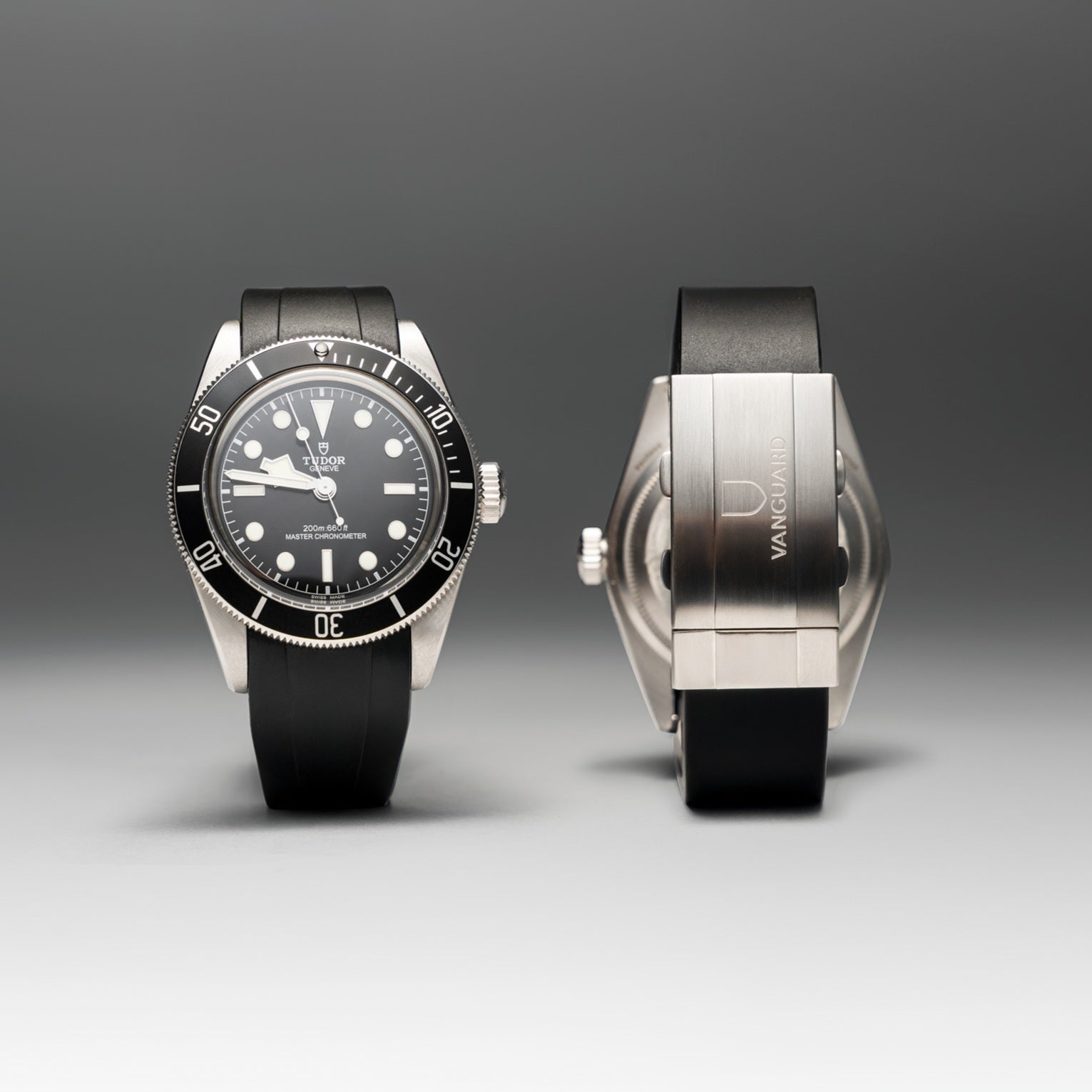 Pro Rubber Strap For Tudor Black Bay 41 METAS - Black