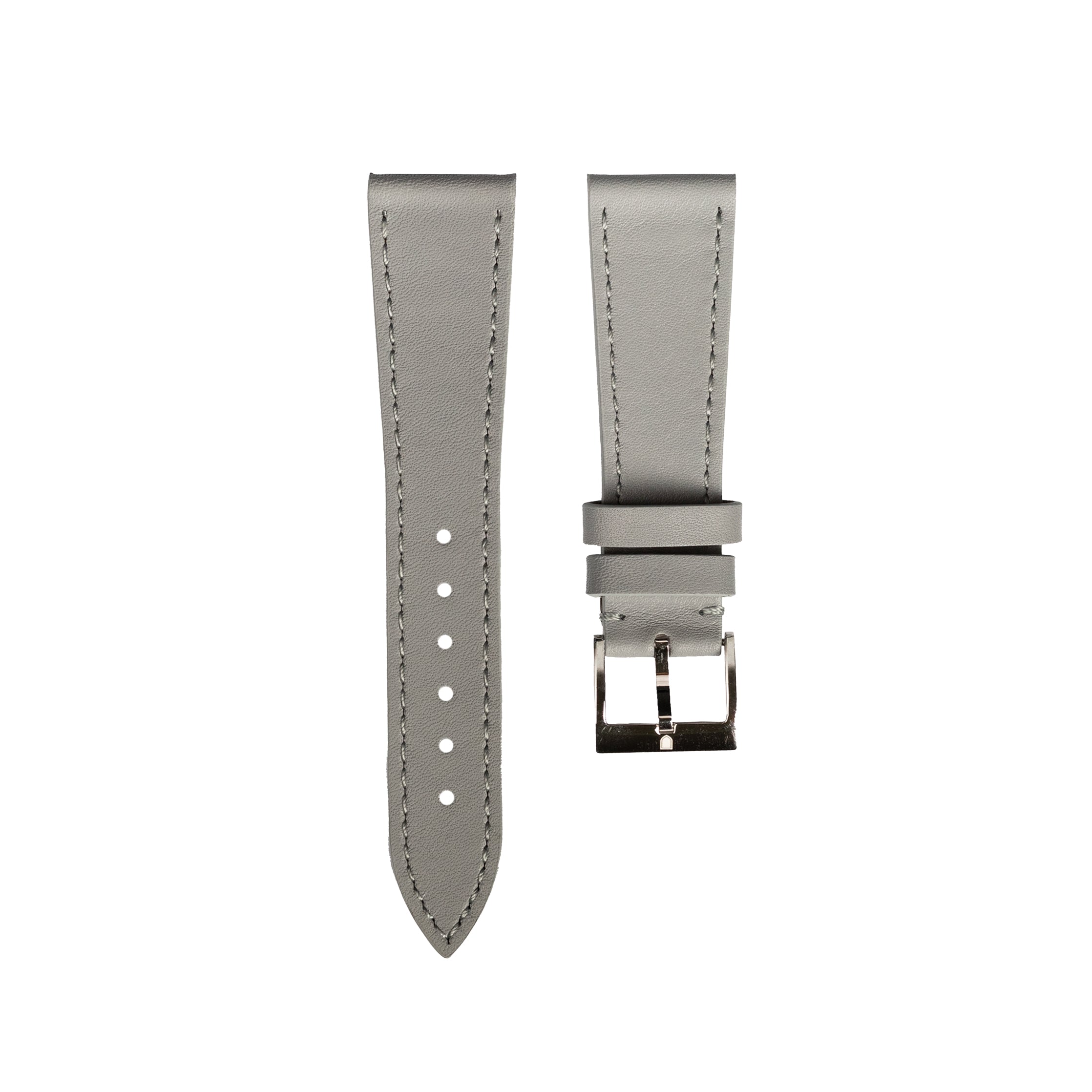 Silver Leather Strap