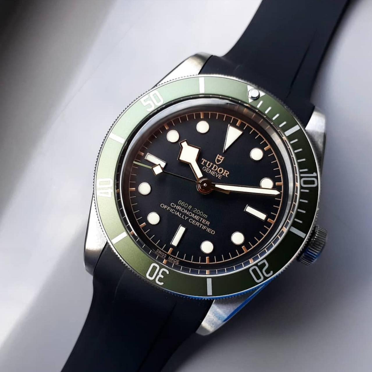Tudor Black Bay Rubber Strap