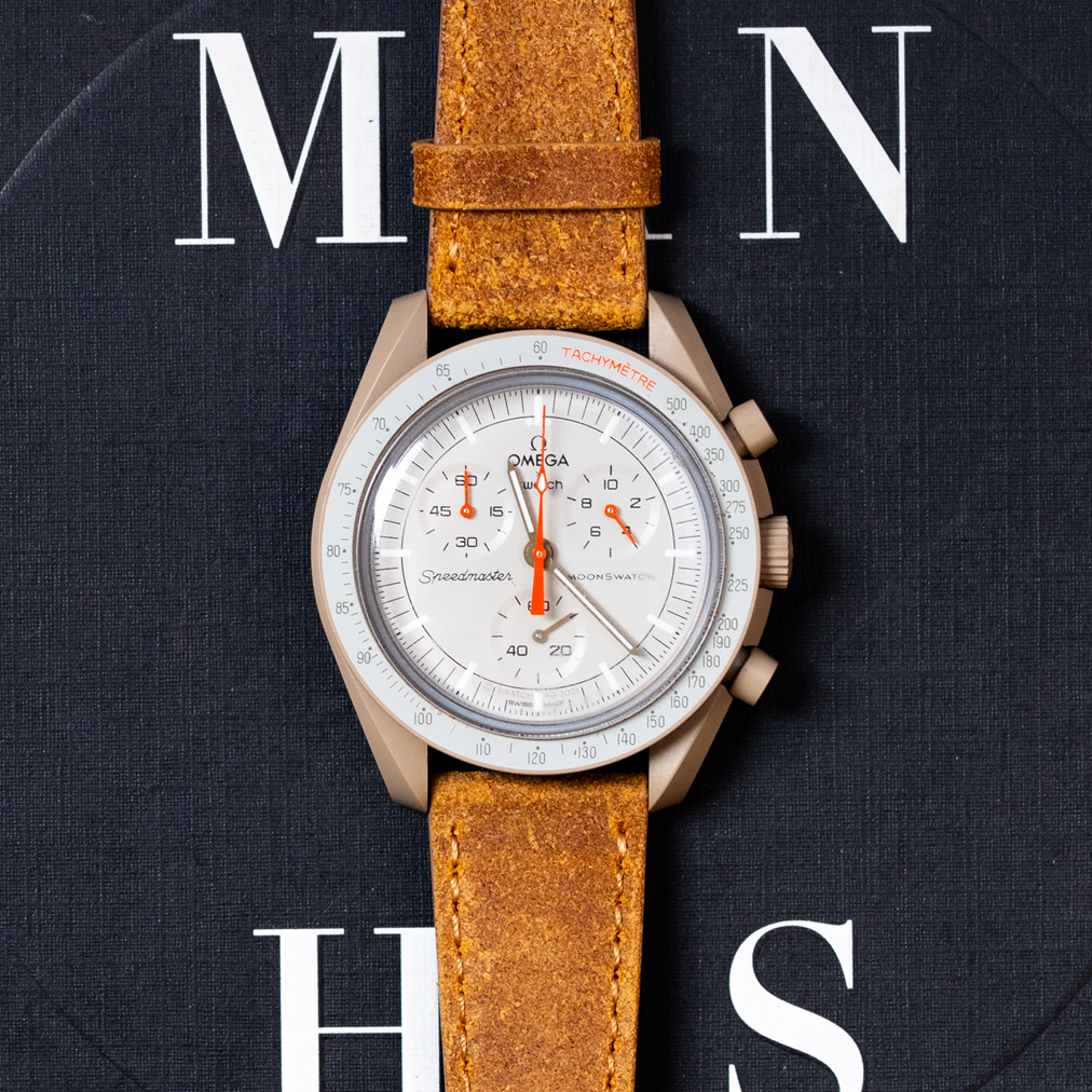 Watch with Brown Leather Strap