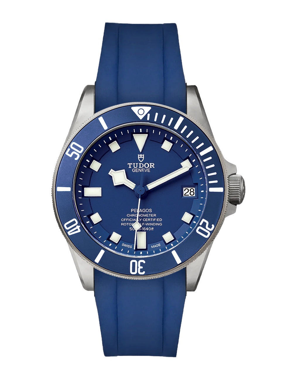 Tudor Pelagos with Blue Rubber Strap