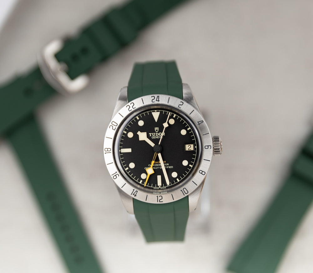 Tudor Black Bay Pro with Green strap 