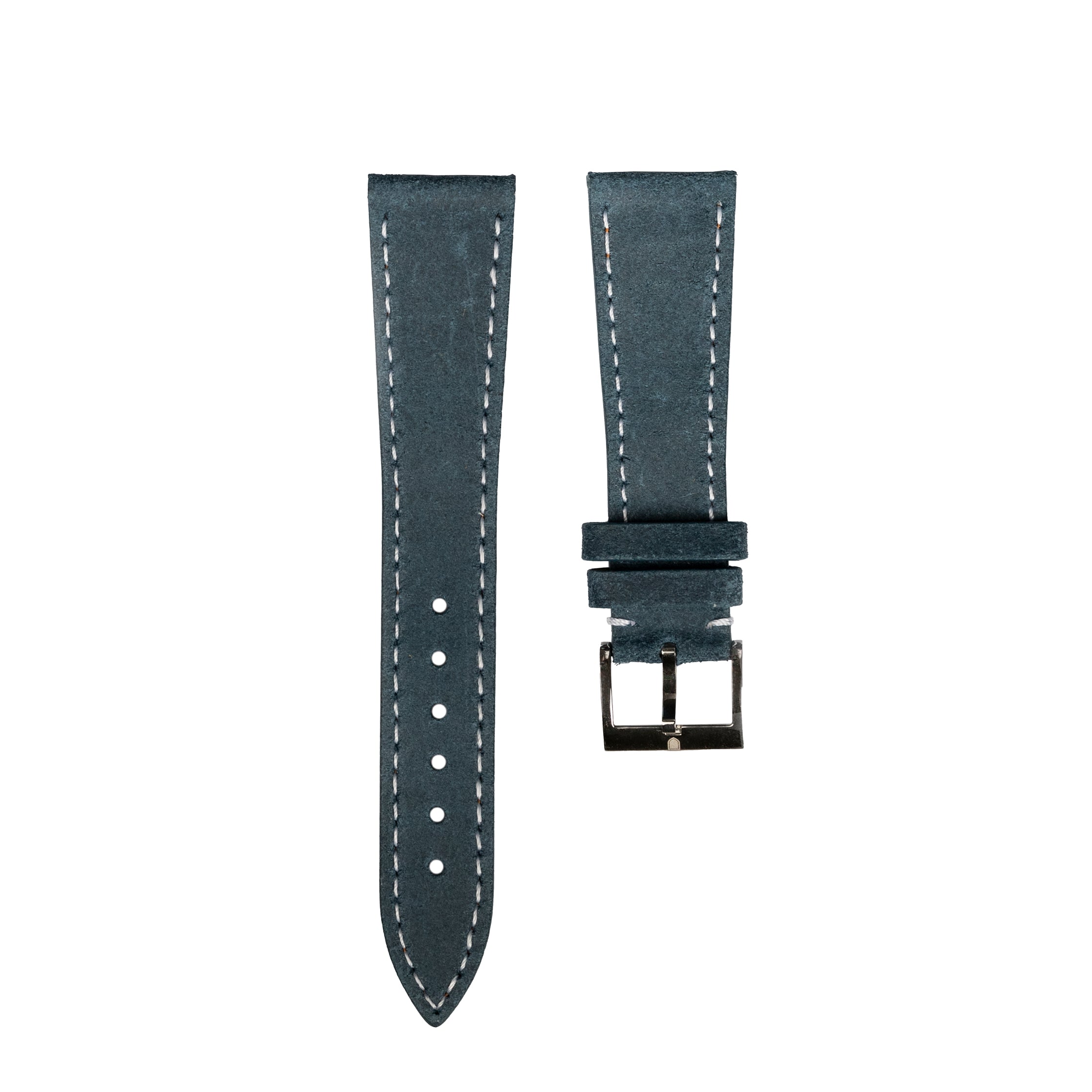 Blue Nubuck Leather Strap