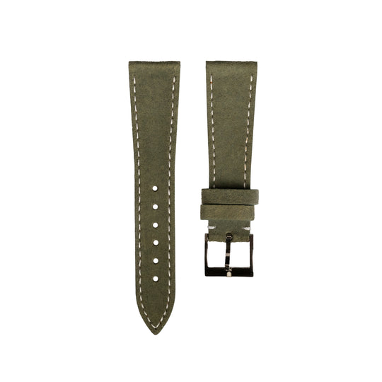 Olive Green Nubuck Leather Strap