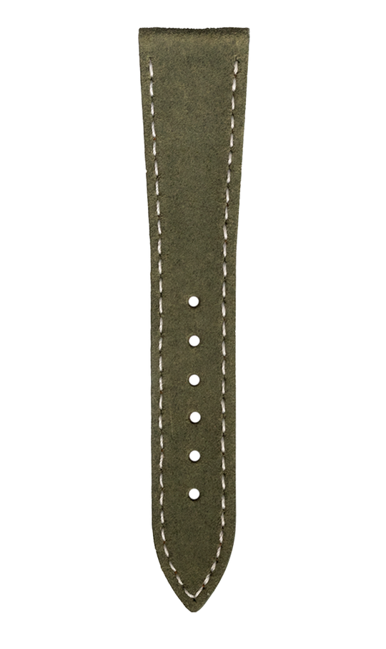 Olive Green Nubuck Leather Strap