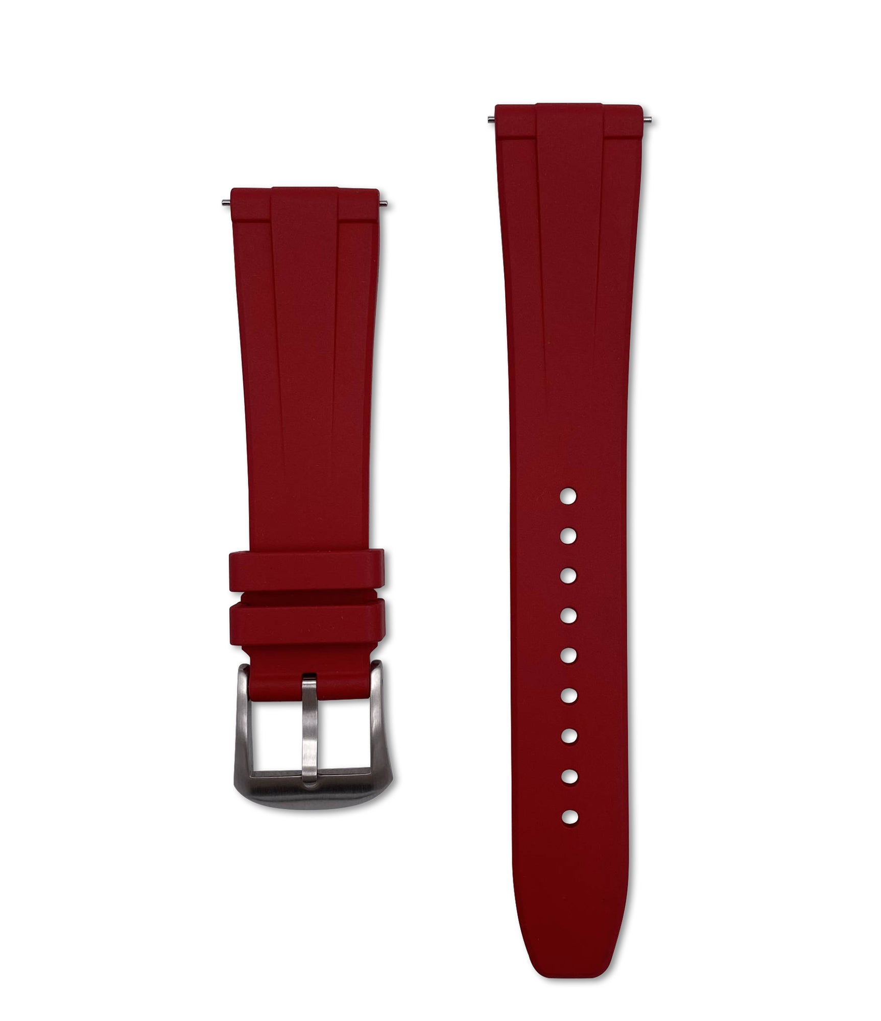 Universal Vulcanized Rubber Strap - Red