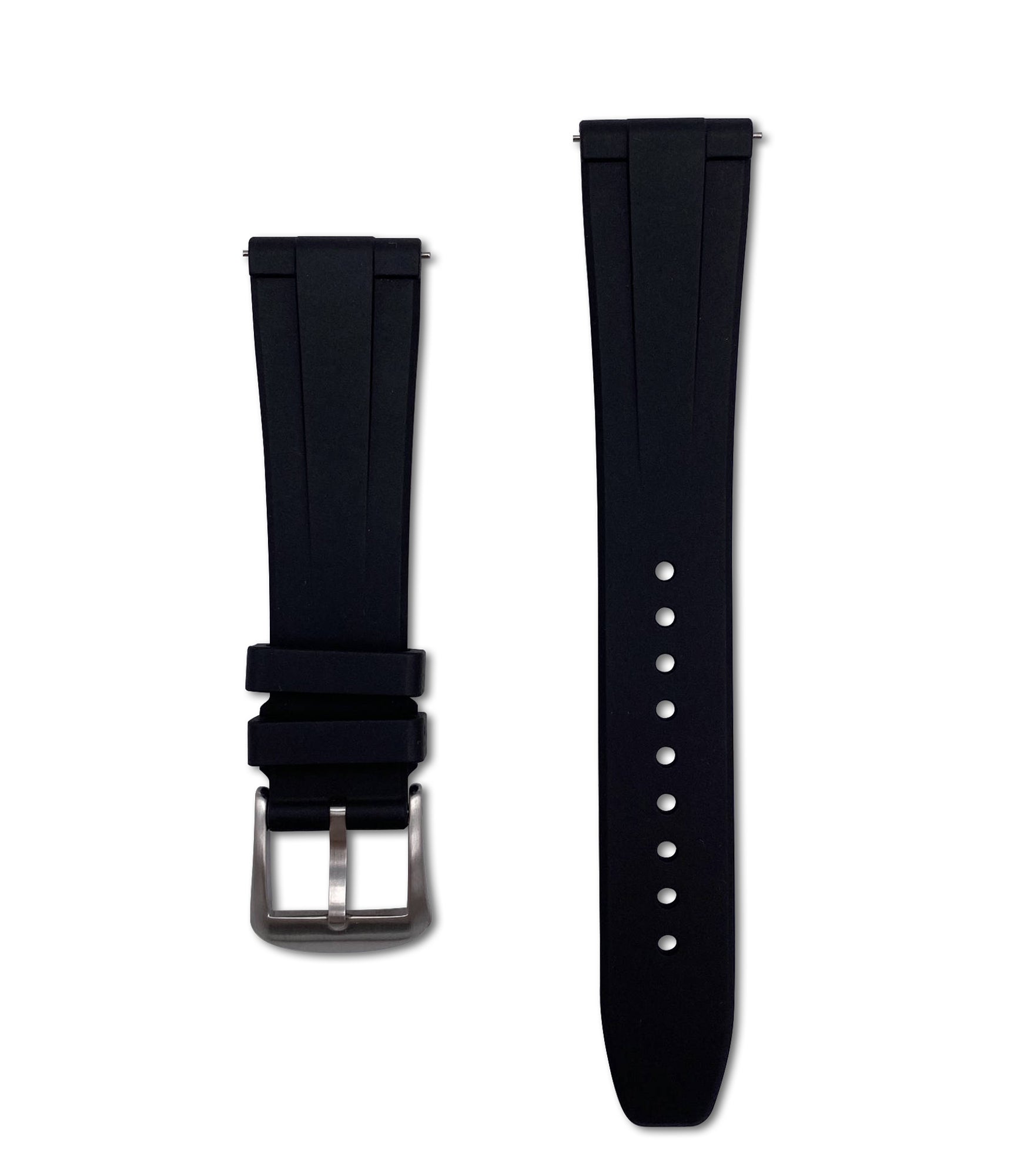 Universal Vulcanized Rubber Strap - Black