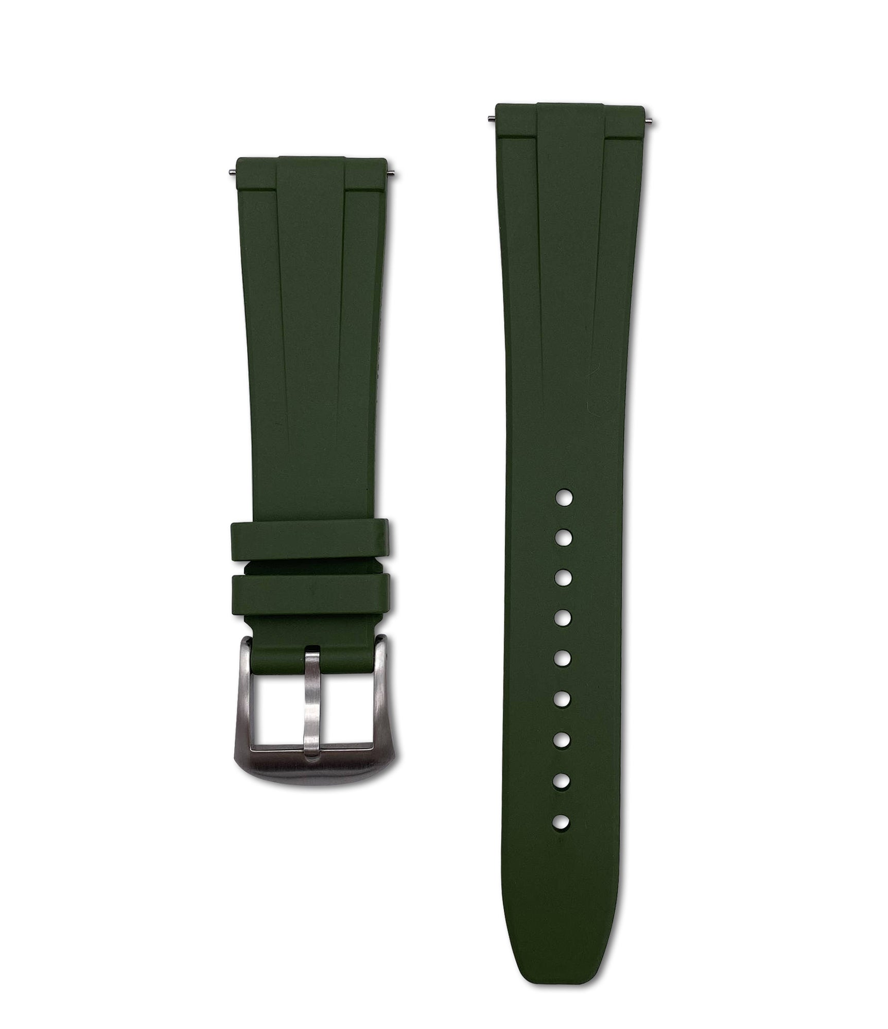 Universal Vulcanized Rubber Strap - Green