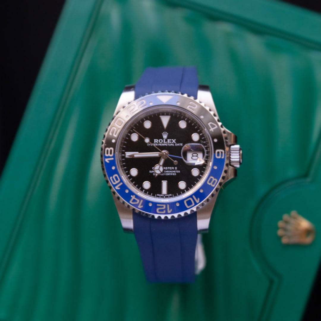 Rolex GMT Master II with Blue Rubber Strap