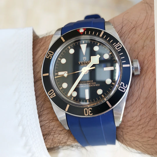 Tudor Tudor Black Bay 58 with Blue Rubber Strap