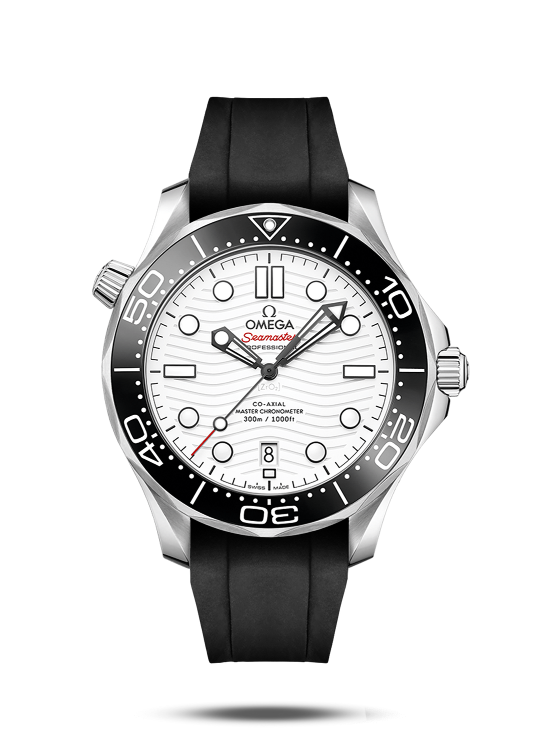 Black Rubber Strap for Omega Seamaster Professional