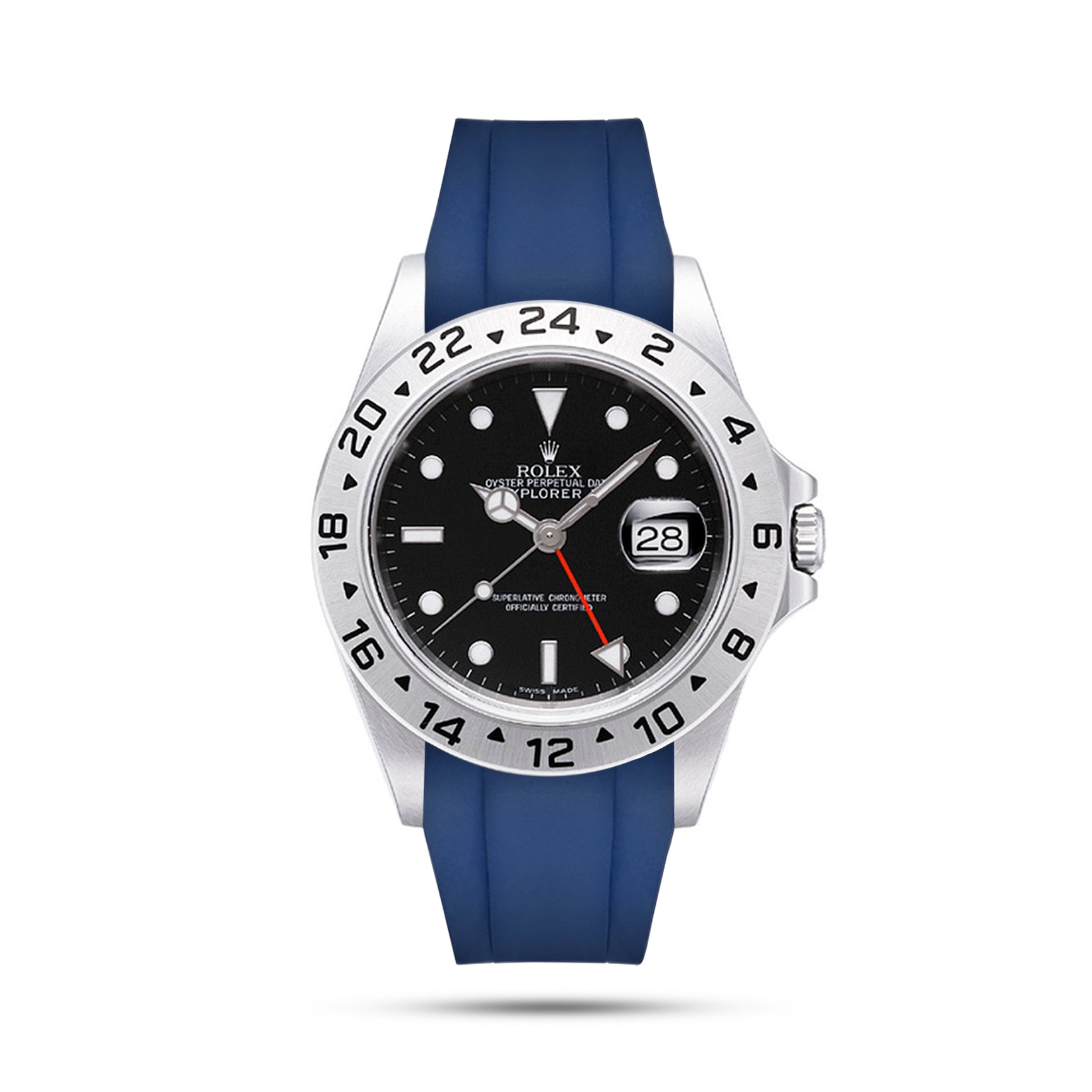 Blue Rubber Strap for Explorer II