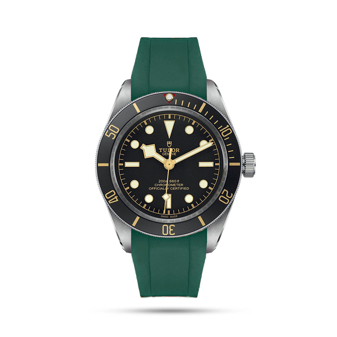 Tudor Black Bay 58 with Green Rubber Strap