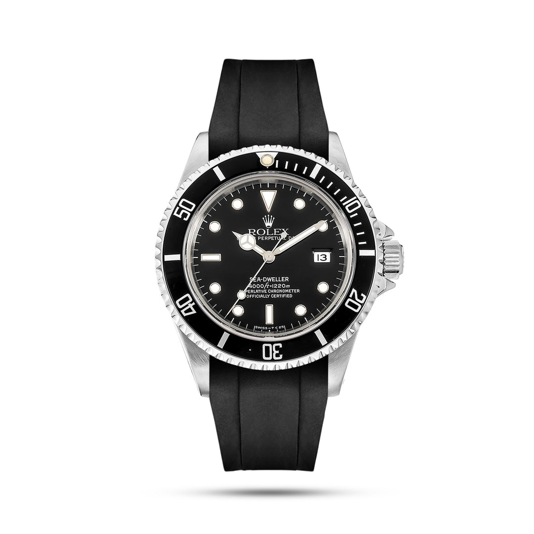 Sea Dweller with a Black Rubber Strap