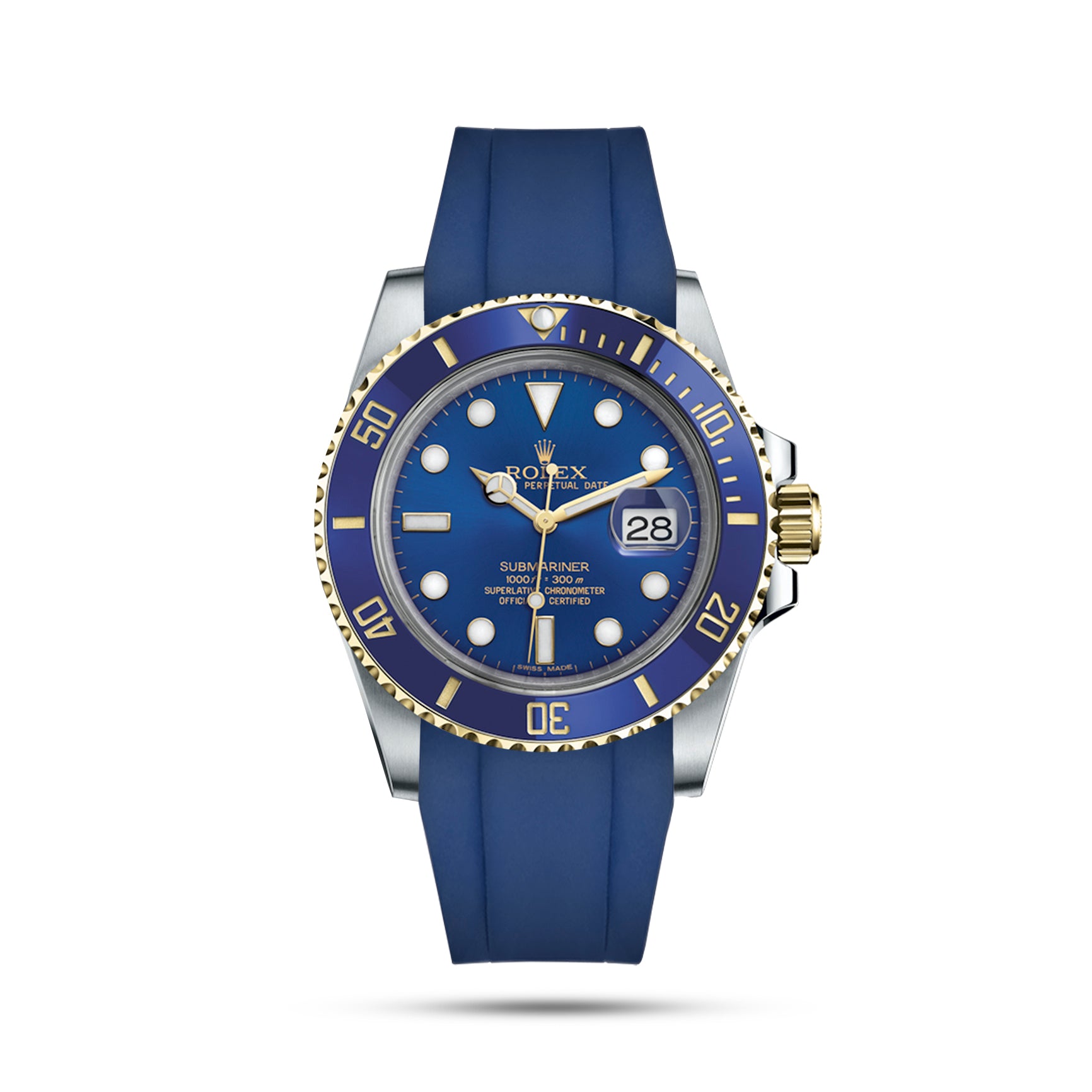 Blue Rubber Strap for Submariner